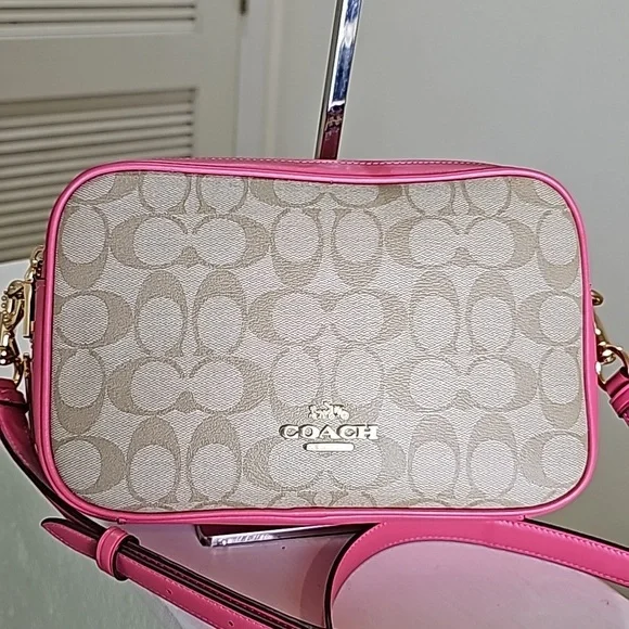 Coach Pink and Tan Crossbody Bag - Picture 5 of 16